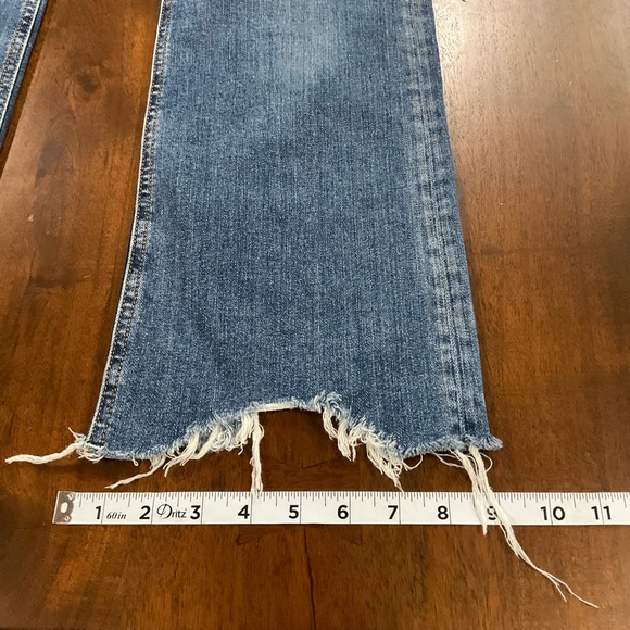 Rag & Bone Nina High Rise Ankle Flare Jeans Raw Hem Jagged Size 28 - Picture 10 of 10
